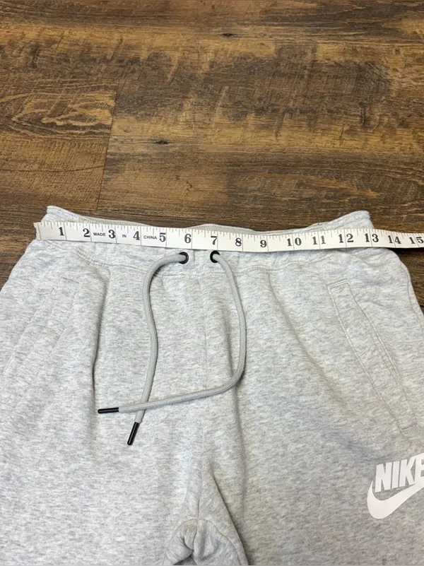 Nike Sportswear Club Fleece Joggers Women's Small Gray Just Do It Sweatpants - Image 4