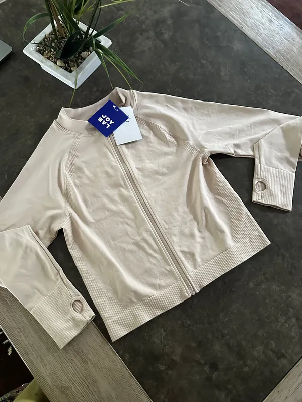 JoyLab Moon Cream Seamless Fitted (NWT Full Zip Jacket, - Image 5