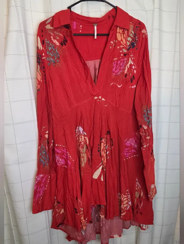 Free People Field of Butterflies Tunic/Mini Dress - Image 2