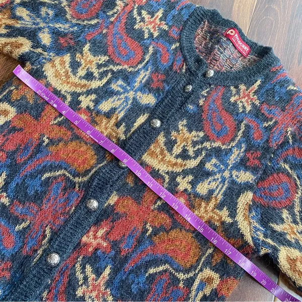 VTG Pitlochry Mohair Blend Cardigan Made in British Isles - Image 9