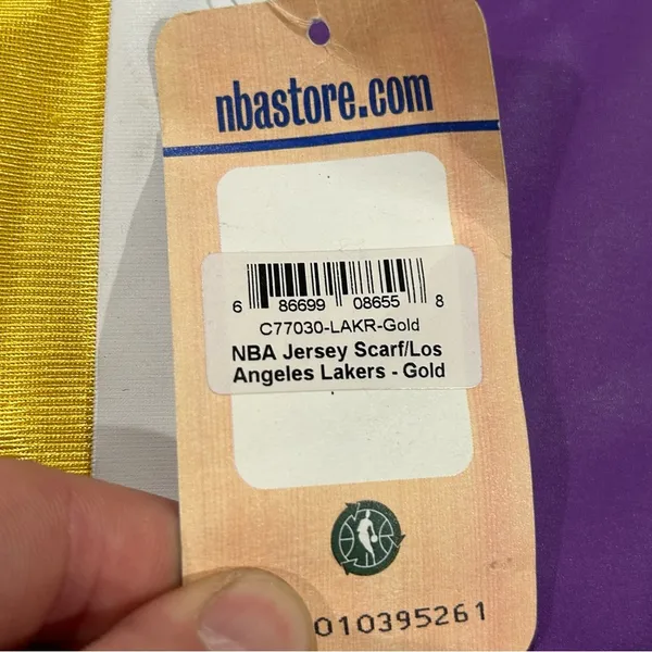 Los Angeles LA Lakers NBA Basketball ProFanity Jersey Pocket Scarf Women’s Gold - Image 7