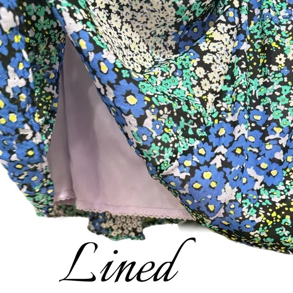 Anthropologie Maeve Cottage Floral Abstract Chiffon Skirt Women’s Sz L NWT $99 - Image 8
