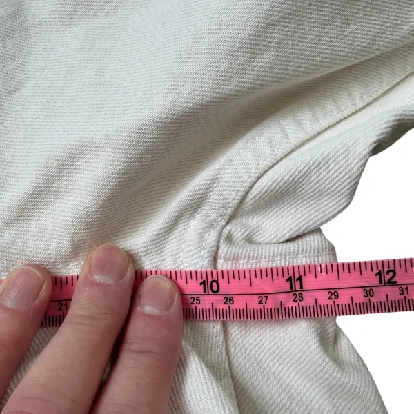 Re/Done Easy Straight Crop Jean Vintage White - Image 11