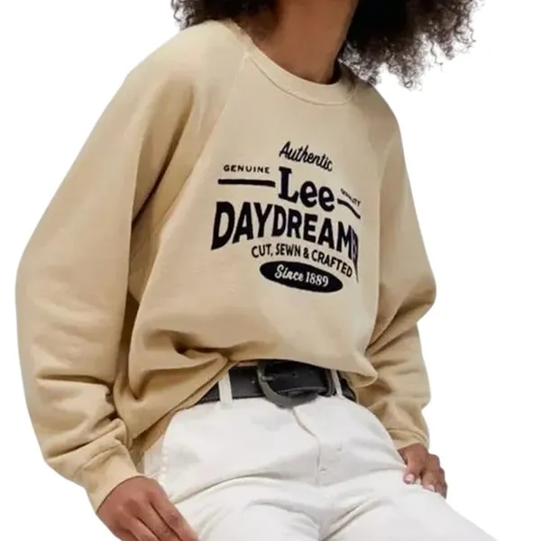 DAYDREAMER x LEE Genuine Quality Sweatshirt in Khaki Size M New w/ Tag MSRP $120 - Image 2