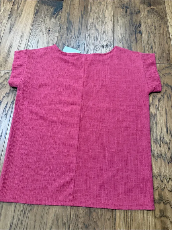 Loft NWT pink cap sleeve button detail women’s top blouse size S - Image 4