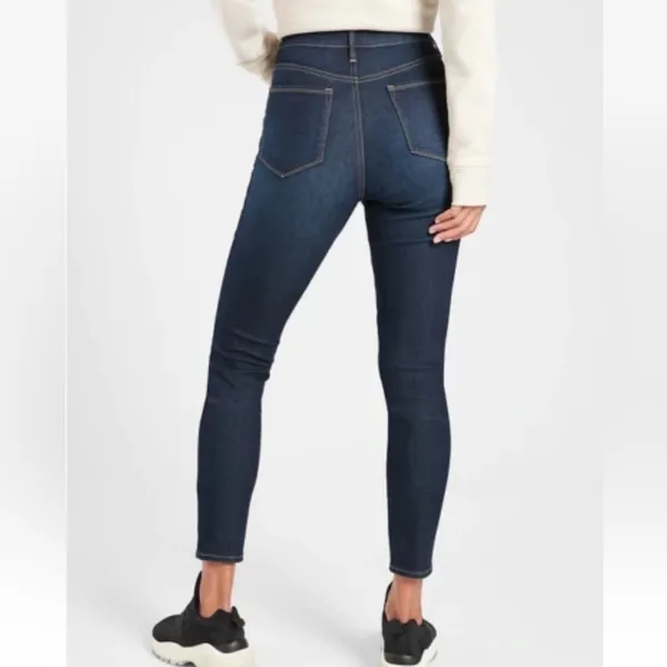 Athleta Sculptek Ultra Skinny Midnight Blue Jeans W1755 Sz 8 Petite - Image 2