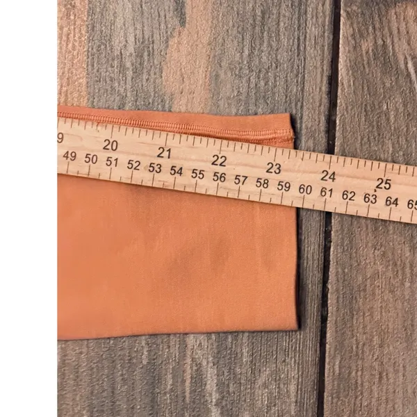 Alphalete High Rise Seamless Butt‎ Scrunch Leggings Burnt Orange Medium Yoga Gym - Image 9