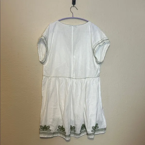Zara Embroidered Mini‎ Dress Size Medium - Image 6