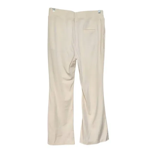Cream Pull-on Stretchy Yoga Pants Size 2XL Cream Yoga Pants - Image 2