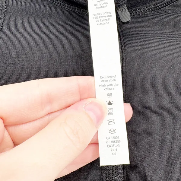 Lululemon Womens Black Its Rulu Run Half Zip Activewear Performance Jacket 8‎ - Image 6