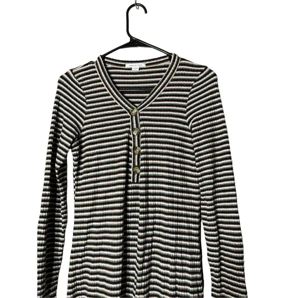 American Eagle Brown Stripped Knit‎ Dress Size Medium - Image 2