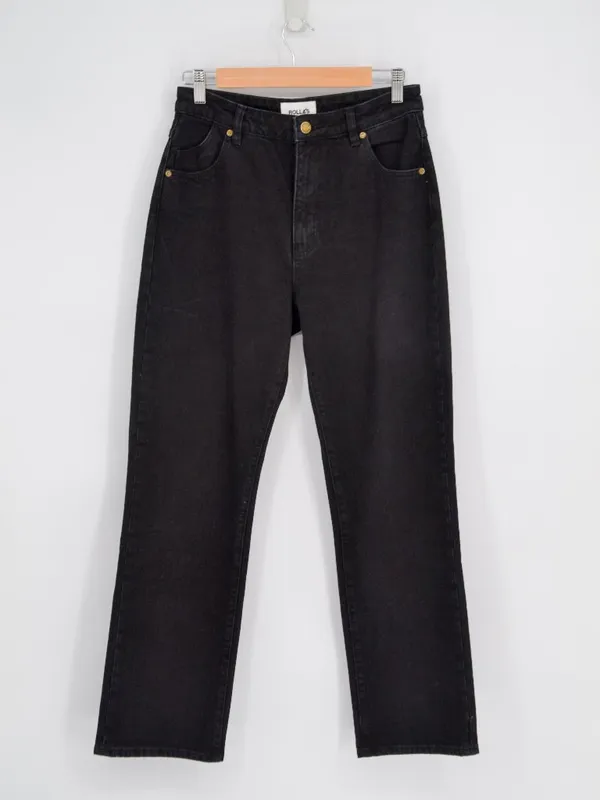 Rolla's Original High Rise Straight Jeans Black Size 28 - Image 2