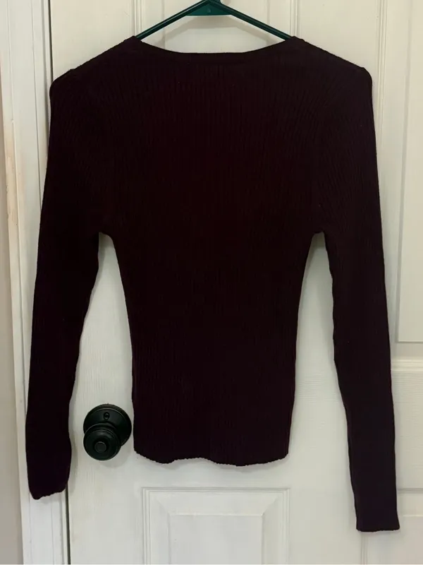NWOT Old Navy So Soft Lite Ribbed Crewneck Sweater in Plum Paradise - Image 7