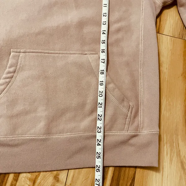 LGND Supply Co Hoodie Sz XS Embroidered Logo Pink Heavyweight Fleece Streetwear - Image 5