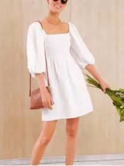 Tuckernuck Annie linen Dress in white - Image 6