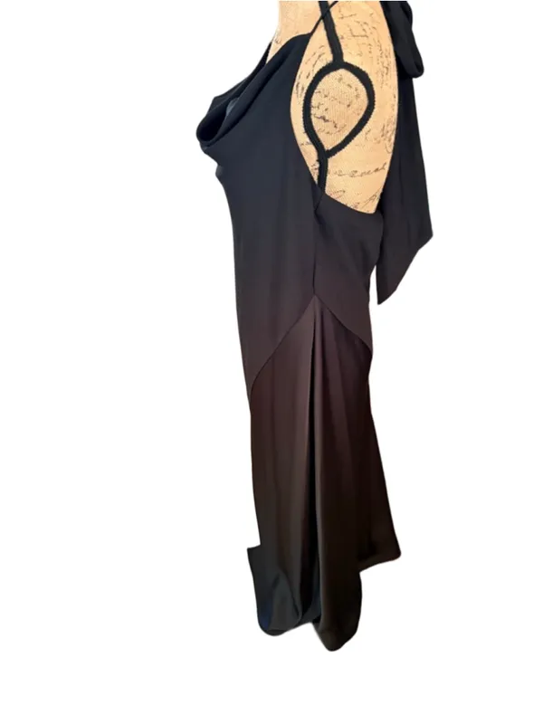 Cushnie + Target Slip Dress with Long Behind the Neck Tie Size 14 - Image 4