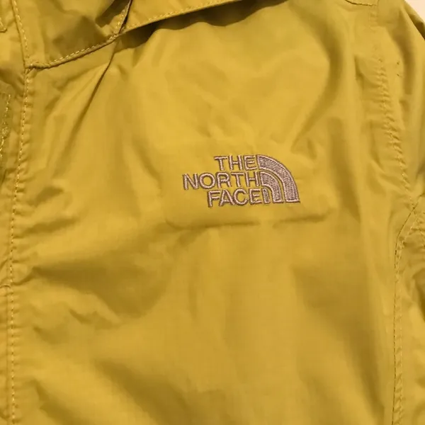 North Face lime green rain jacket - Image 2