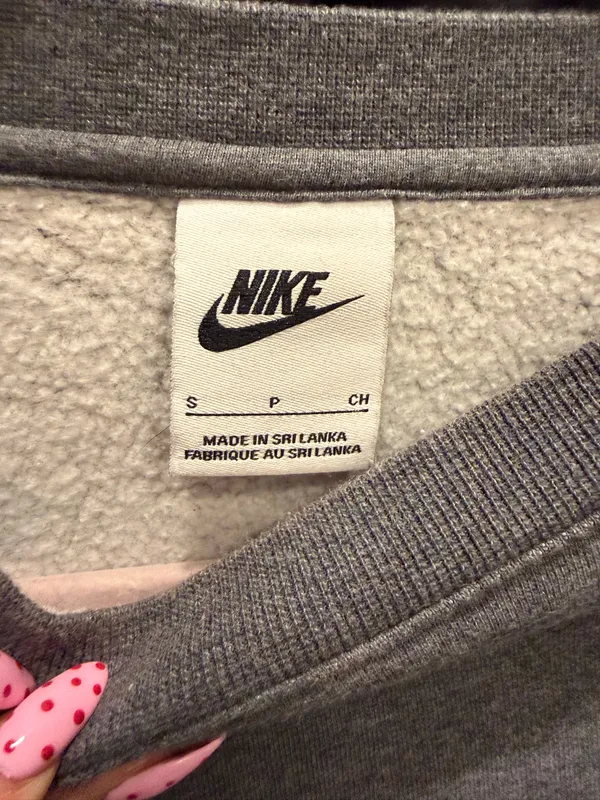 Grey Nike Crewneck Sweatshirt - Image 2