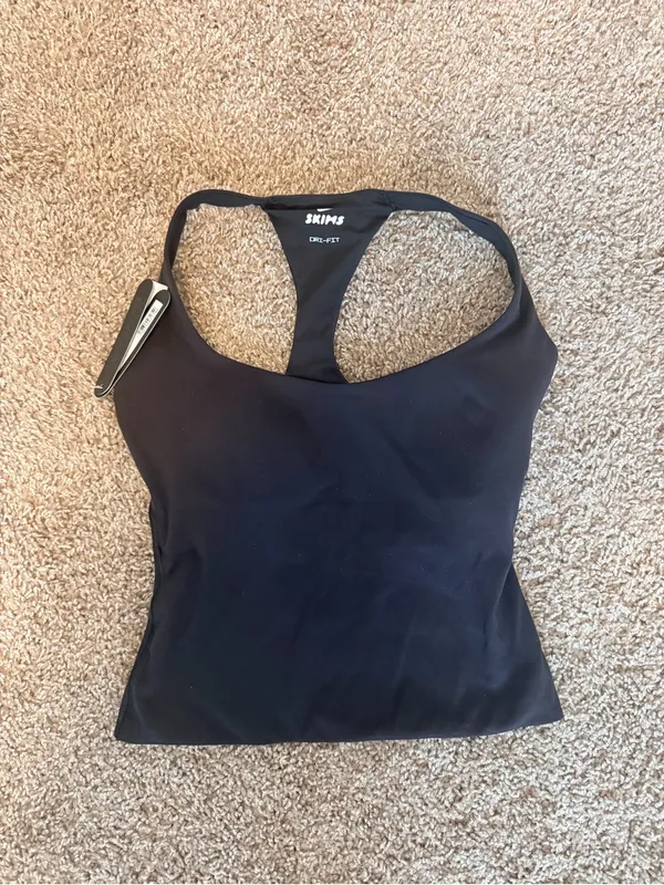 Nike x SkimS Matte Women's Racerback Tank Top size xs obsidian NWT - Image 4