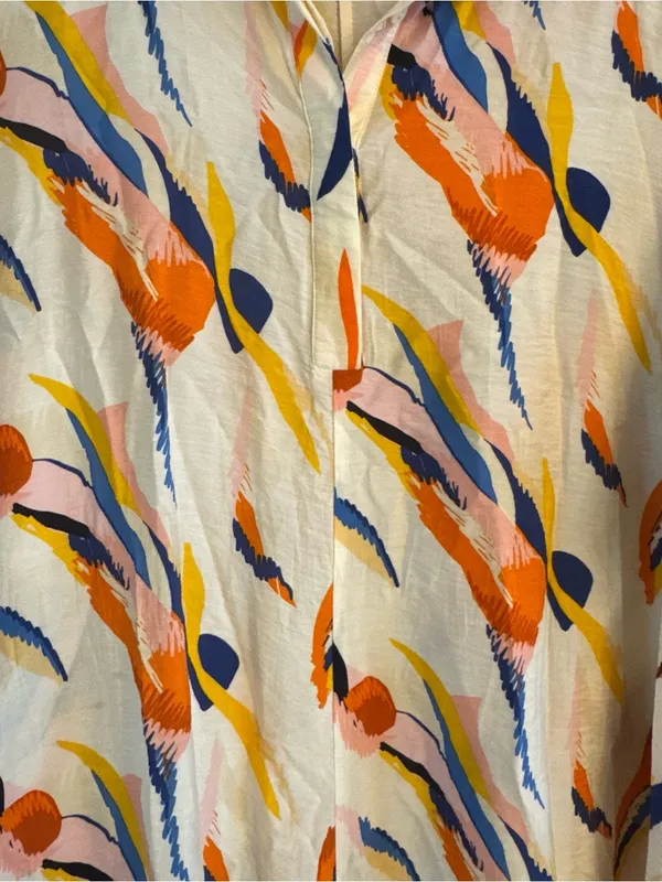 ICONIC Abstract Print‎ Long Sleeve Maxi Dress - Image 3
