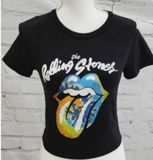Cropped Graphic Tee Size Medium - Image 2
