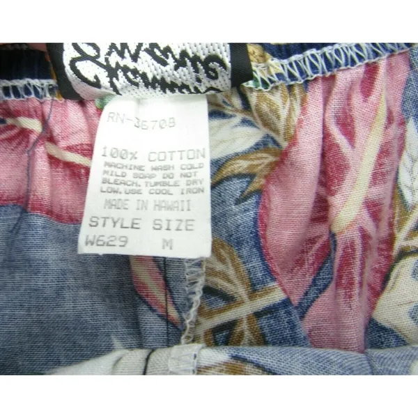 Vtg Shannon Marie Hawaiian Floral‎ Shorts Hibiscus Sz M USA Hawaii High Waist - Image 3
