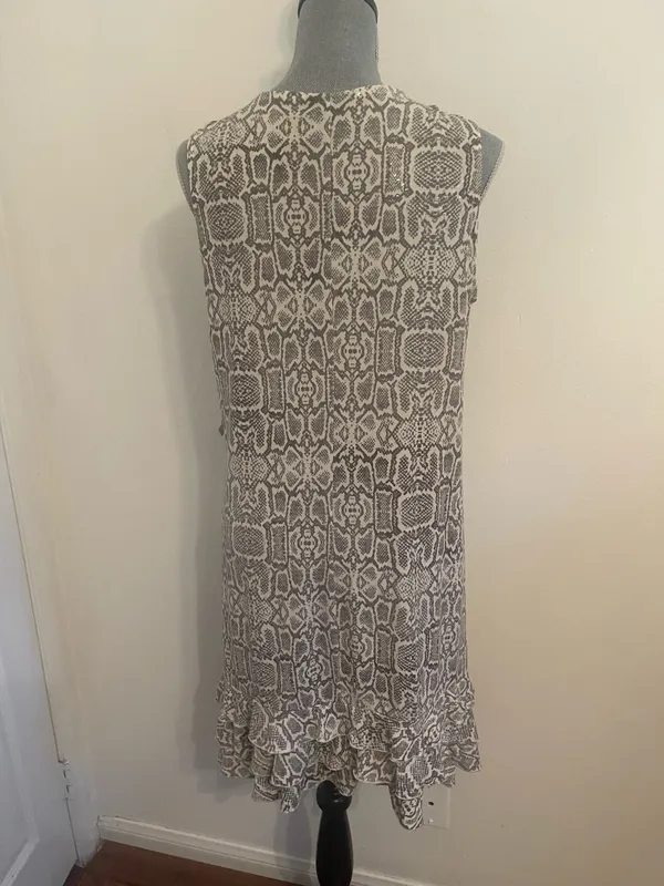 Void Snake Print Halter Swing Dress Size L - Image 5
