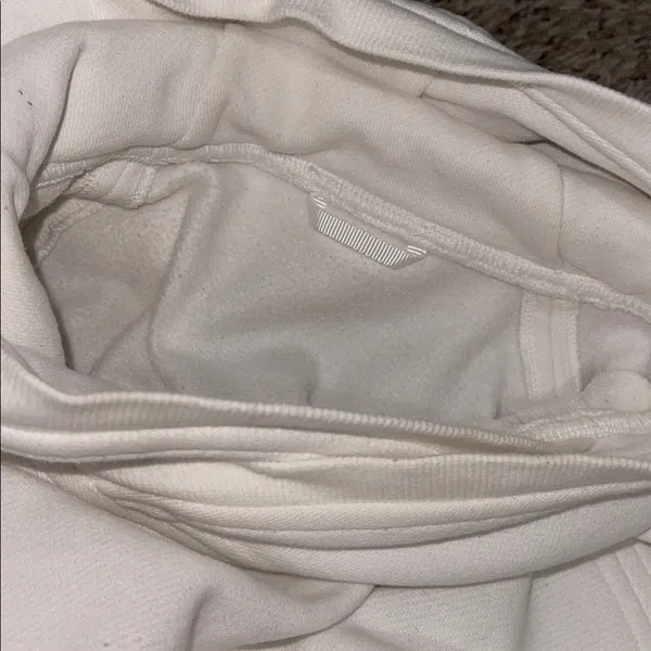 Lululemon White Cowl Neck Sweatshirt Pullover size 8 - Image 9