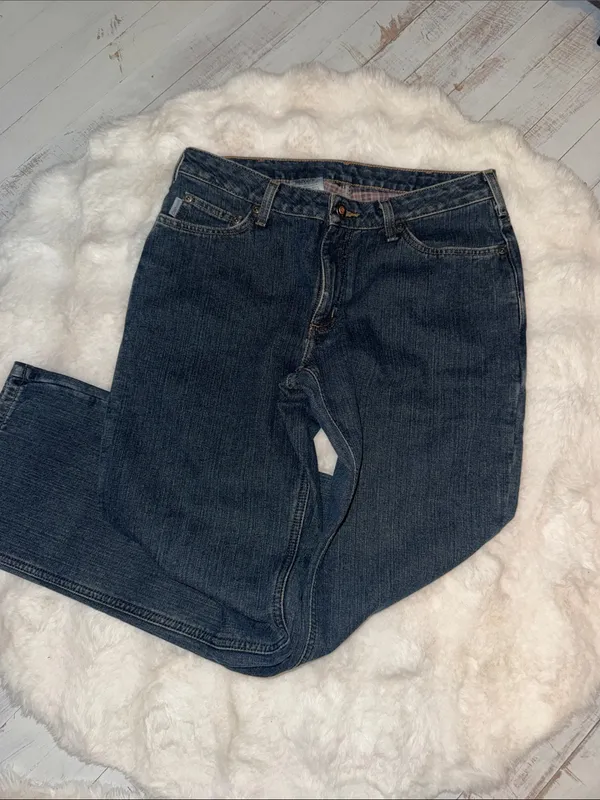 Carhartt Straight-Leg Jeans in Dark Blue Denim - Image 3