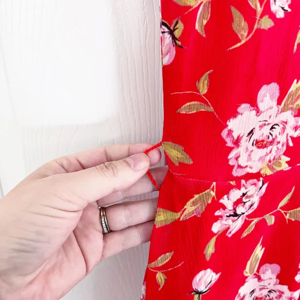 Lovers + Friends x Revolve Cassidy Red Floral Fit & Flare Mini Dress - Image 6