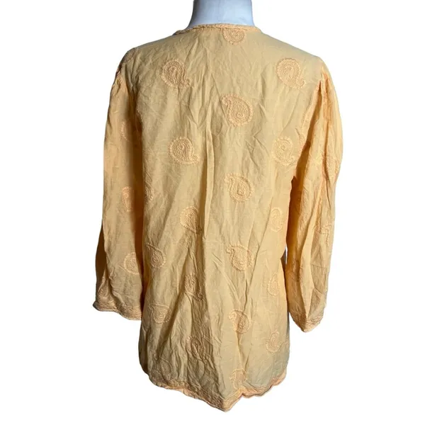 Anthropologie forever that‎ girl Easton Embroidered Tunic Blouse Sz 8 - Image 4