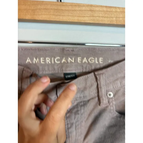 American Eagle 90's Straight dusty pink corduroy pants - Image 3