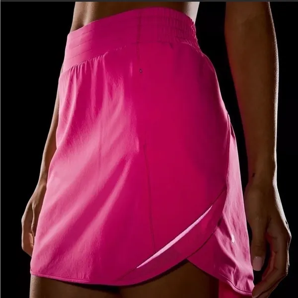 NWT Lululemon Hotty Hot HR Sonic Pink Skirt Size 12 Shorts Underneath - Image 2