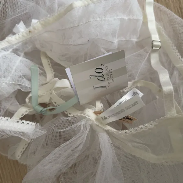 Victoria’s Secret Large‎ NEW I Do Bridal Babydoll Slip Bridal Sheer Lolita Bow - Image 8