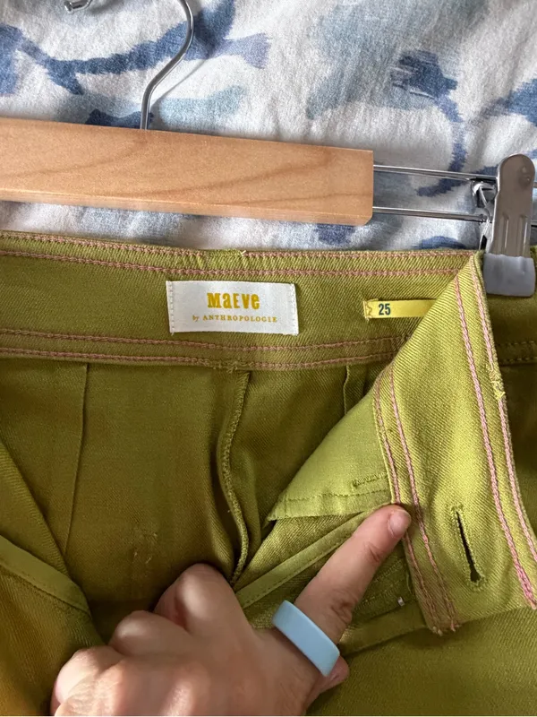 Anthropologie Ettie High-Rise Crop Wide-Leg Pants by Maeve: Linen Edition holly - Image 10