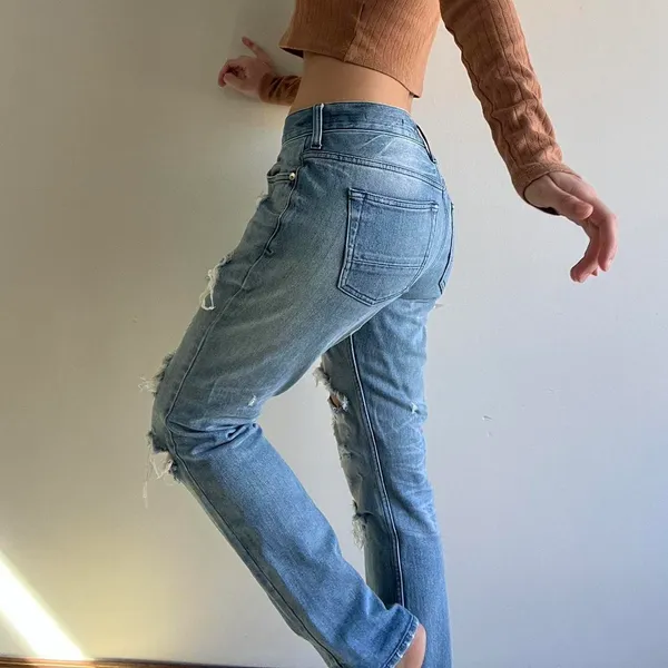 PacSun Blue Ripped Denim Jeans Size 29 X 30 - Image 4