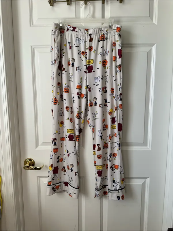 Beauty Sleep Social x Peanuts Halloween Pajama Set Plus Size XXL - Image 9