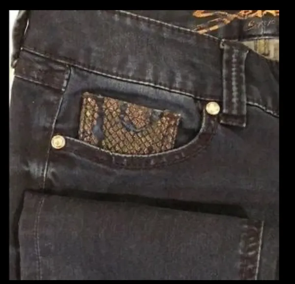 7 For All Mankind Dark Blue Skinny 28 - Image 6