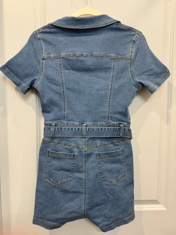 Denim Romper Blue - Image 2