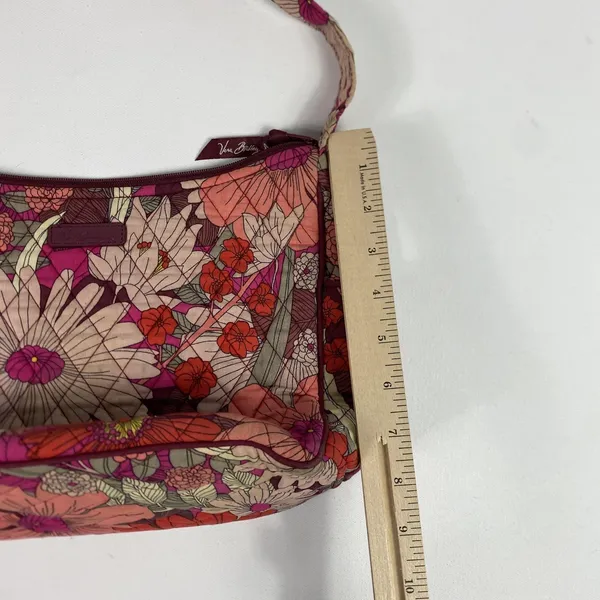Vera Bradley Crossbody Bag Womens One Size Pink‎ Orange Floral Quilted Purse - Image 13