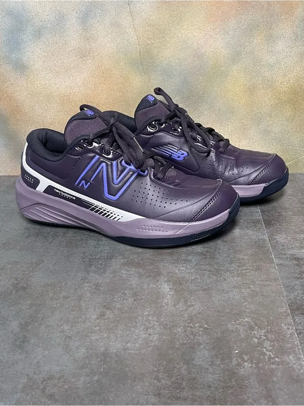New Balance 696v5 Women’s Wide Plum Purple Tennis Shoes Size 9D - Image 4