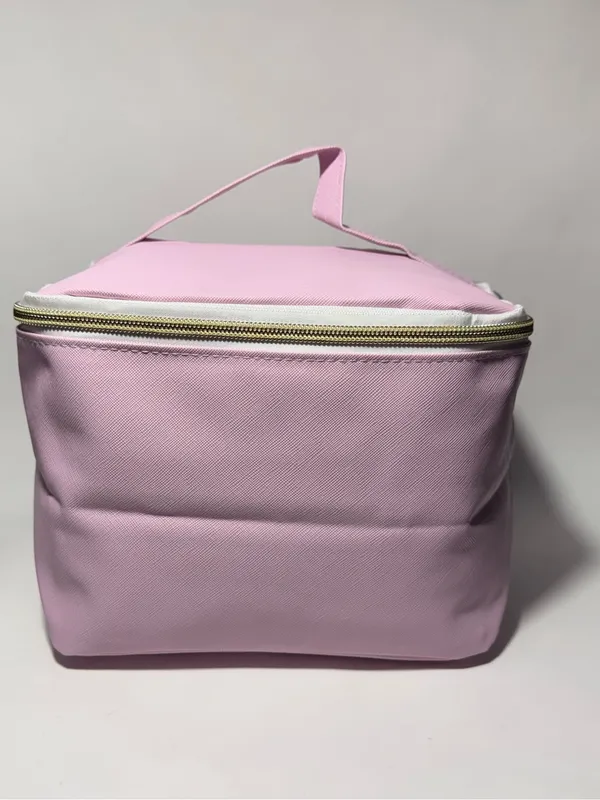 Sassy + Chic Large Pink Makeup Bag Travel Toiletry Organizer Case NWT 8x6x5 in - Image 4