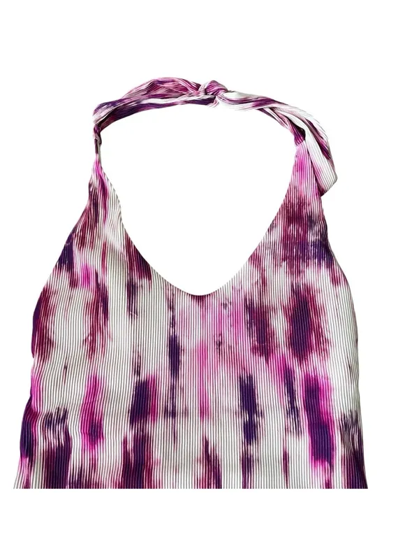 Pilyq Spell Avery One Piece Swimsuit Size Small Ribbed Tie Dye Bohemian Coastal - Image 3