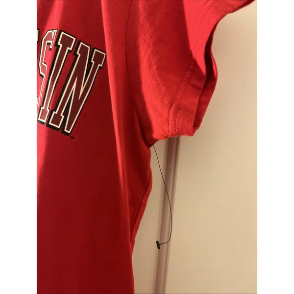 Wisconsin Badgers 2010 Football Schedule T-Shirt G-III For Her Red Womens Size M - Image 5