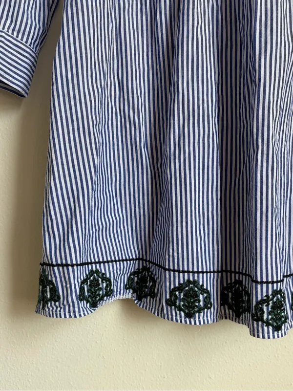 Anthro Lili’s Closet Stripped Andon Swing Dress - Image 4