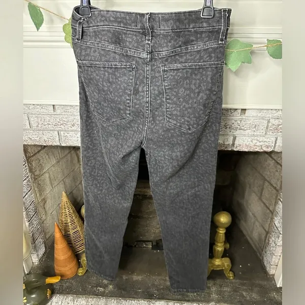 Abercrombie & Fitch Curve Love High Rise Super Skinny Ankle leopard print Jean - Image 3
