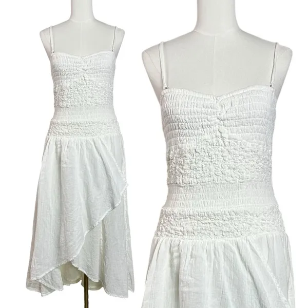 Free People Ethereal Fairy Sparkling Moment Midi Dress in White Size Small - Image 7