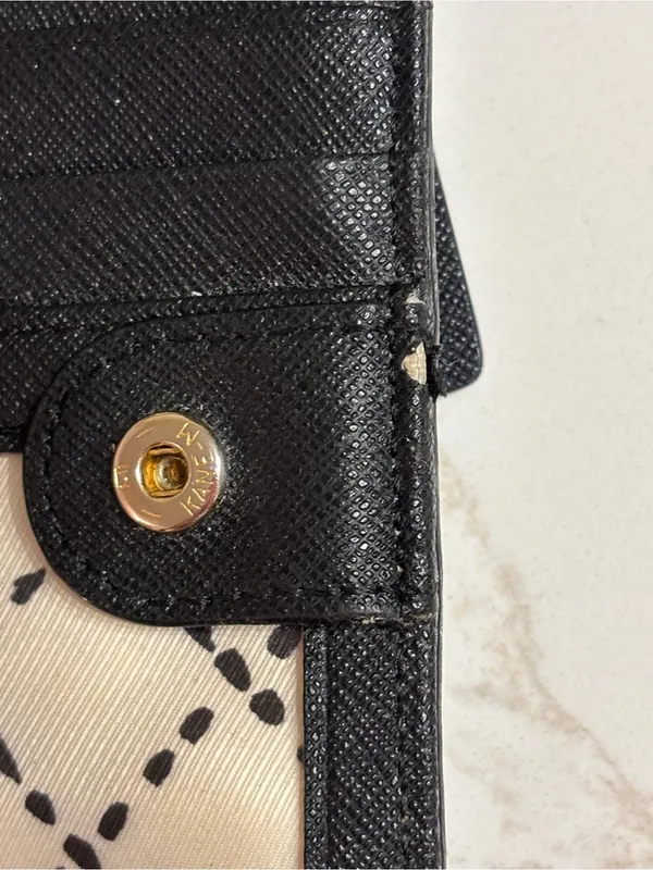 Kate Spade Black Wallet 4” x 7” cardholder, pockets. Coin holder/ ID window - Image 9