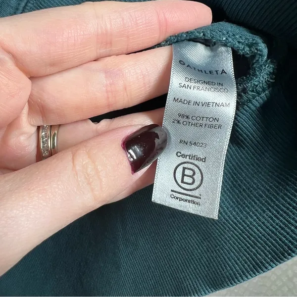 Athleta Teal Blue Crewneck Sweatshirt‎ - Image 4