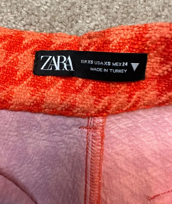ZARA Tweed Plaid Shorts - Image 2